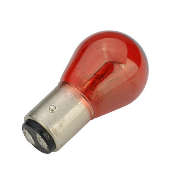 AUTOLAMPS 12v21/5w Bulb BAW15d (Off-Set) Red