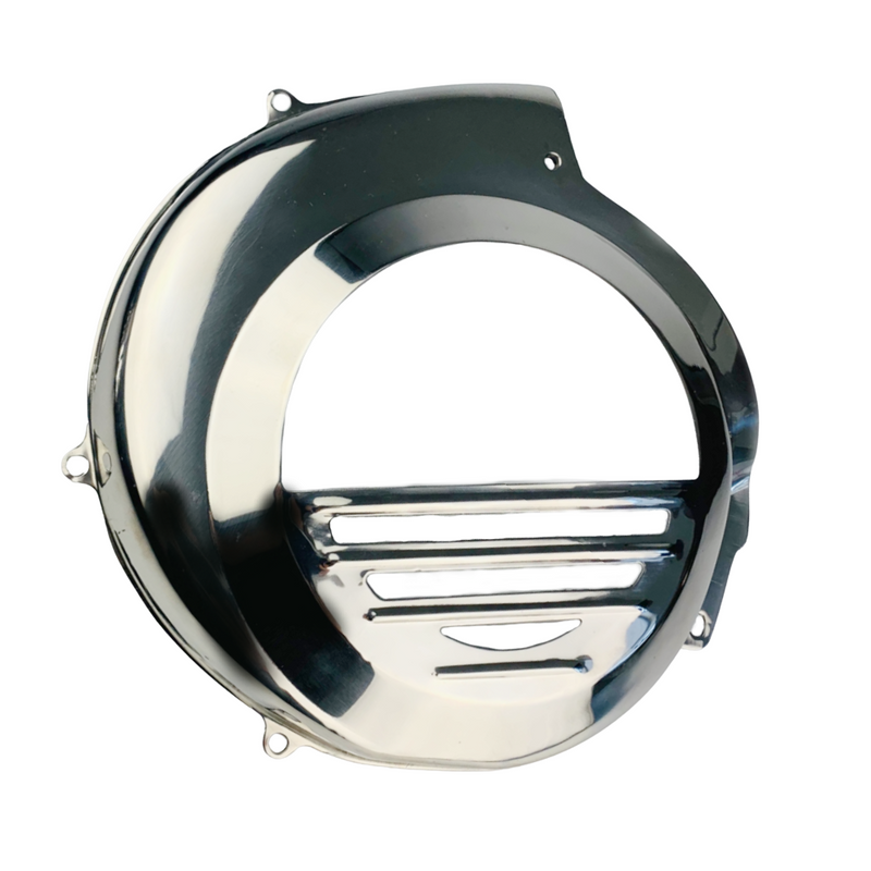 SPAQ Vespa T5 Stainless Steel Flywheel Cover (Non Electric Start)