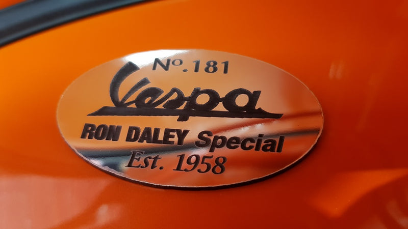 Ron Daley Vespa PX200 Special edition No181