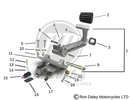 Vespa PX/T5 Rear Brake Assembly