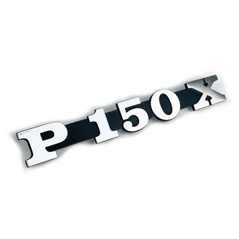 Piaggio Vespa Side Panel Badge 'P150X' (Up to 1983)