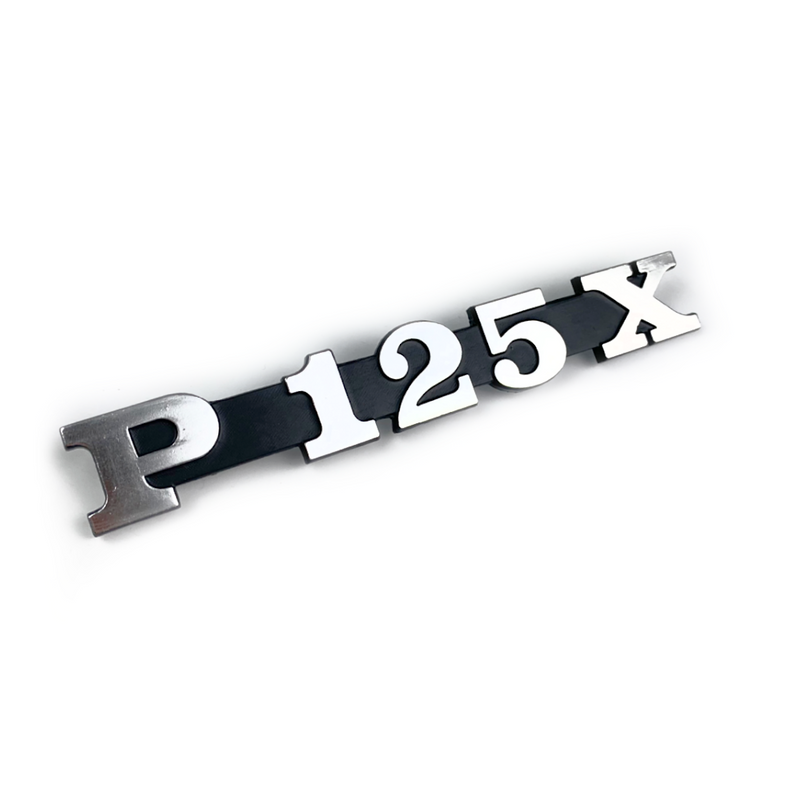 Piaggio Vespa Side Panel Badge 'P125X' (Up to 1983)