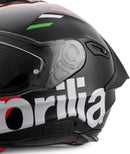 Aprilia "Overtake" Full Face Helmet - Black, White & Red