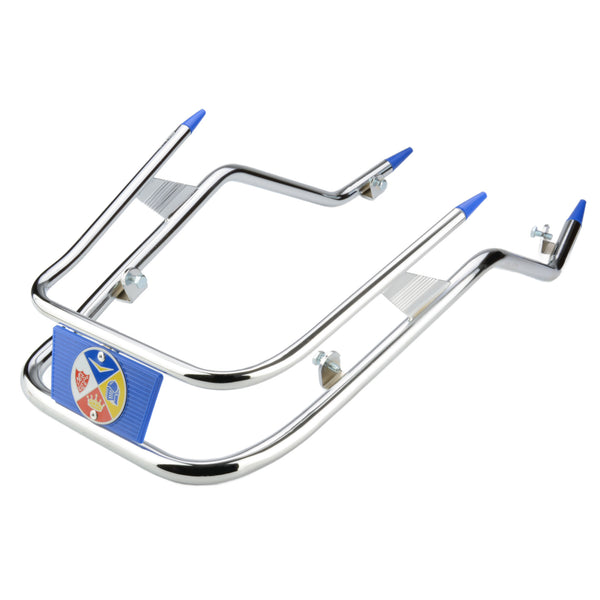 Cuppini Vespa PX Chrome Front Bumper (Blue Trim)