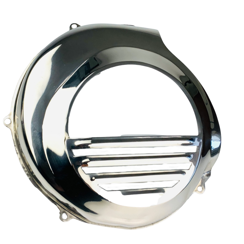 SPAQ Vespa PX80-200 Stainless Steel Flywheel Cover (Electric Start Model)