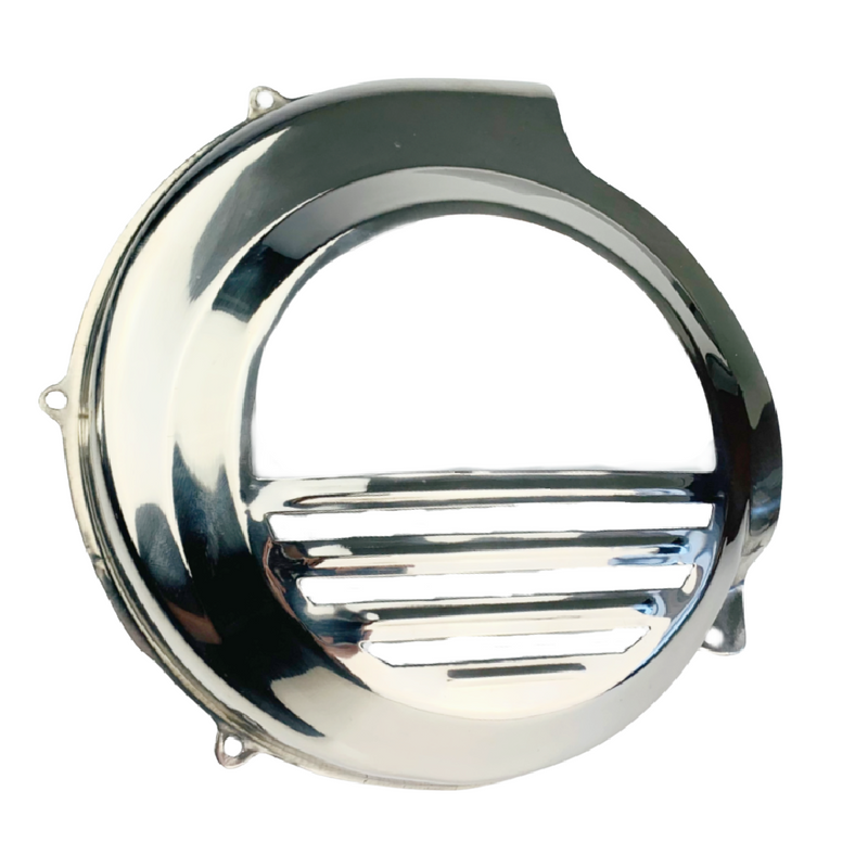 SPAQ Vespa PX80-200 Stainless Steel Flywheel Cover (Non Electric Start Model)