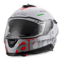 Aprilia "Overtake" Full Face Helmet - White, Red and Silver