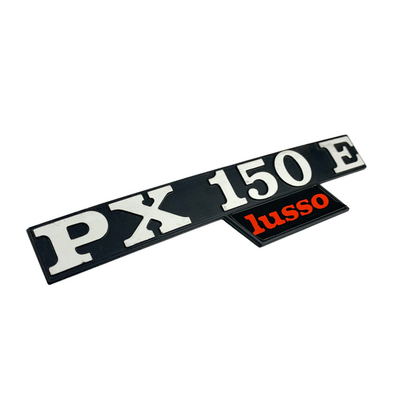 Piaggio Vespa Side Panel Badge 'PX150E LUSSO' (1984-1997)