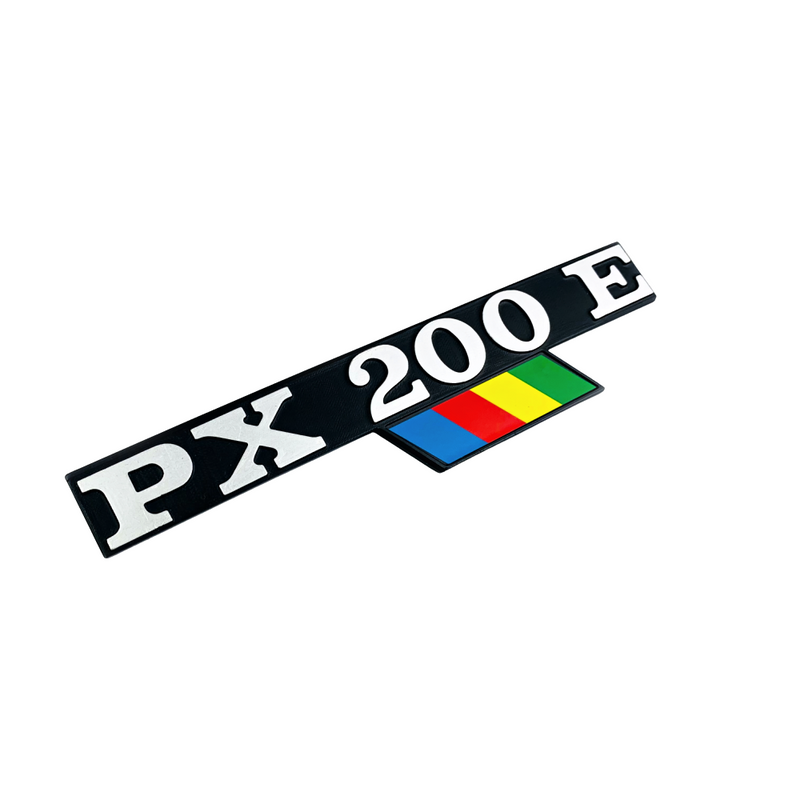 Piaggio Vespa Side Panel Badge 'PX200E' NOS (1984-1997)