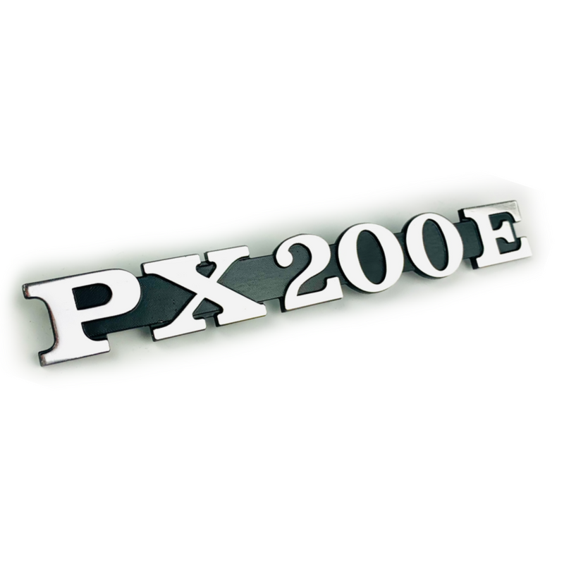 Piaggio Vespa Side Panel Badge 'PX200E' (Up to 1983)