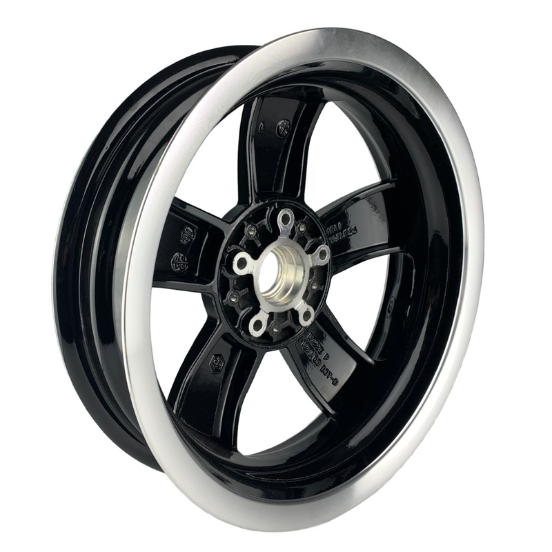 PIAGGIO Vespa Rear Black Polished Edge Alloy Tubeless Rim GTS 125-300
