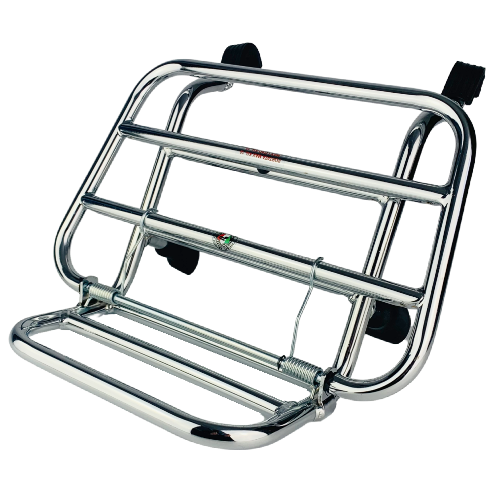 Scooters Chrome Rack Cuppini Front Rack Vespa Chrome GTS, GTV (RST Models 2022-)