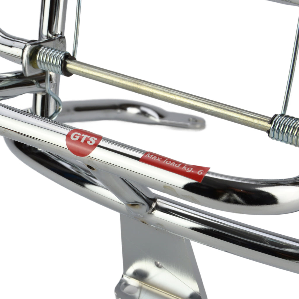 Scooters Chrome Rack FACO Vespa Chrome Rear Folding Rack GTS, GTV, GT