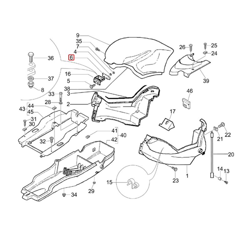 Gilera DNA 50 180 Fuel Tank Locking Plate gilera-dna-50-180-fuel-tank-locking-plate