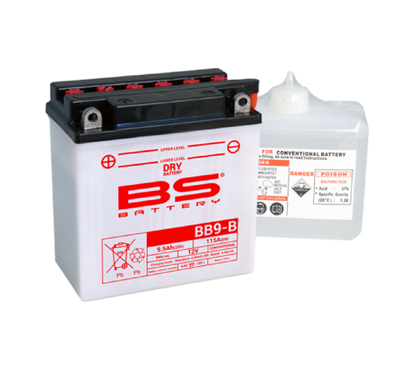 BS Battery BB9B 12V 9.5AH (YB9B, CB9B)