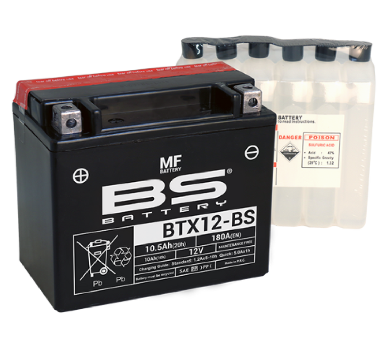BS Battery BTX12-BS 12V 10.5Ah (YX12-BS)
