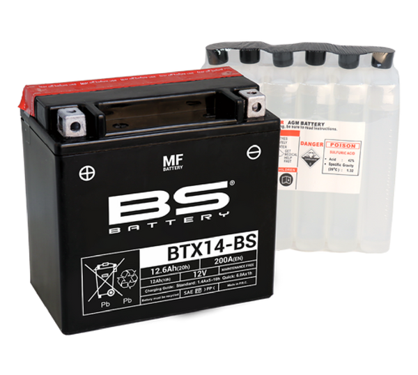 Battery BTX14-BS 12V 12.6Ah (BTX14-BS)