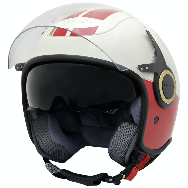 Vespa VJ Helmet - Racing Sixties White