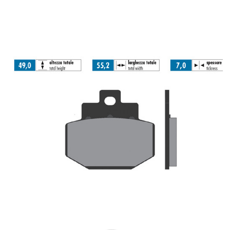 POLINI Vespa Rear Brake Pads GTS, GTV, GT, GTL (2005-2022)