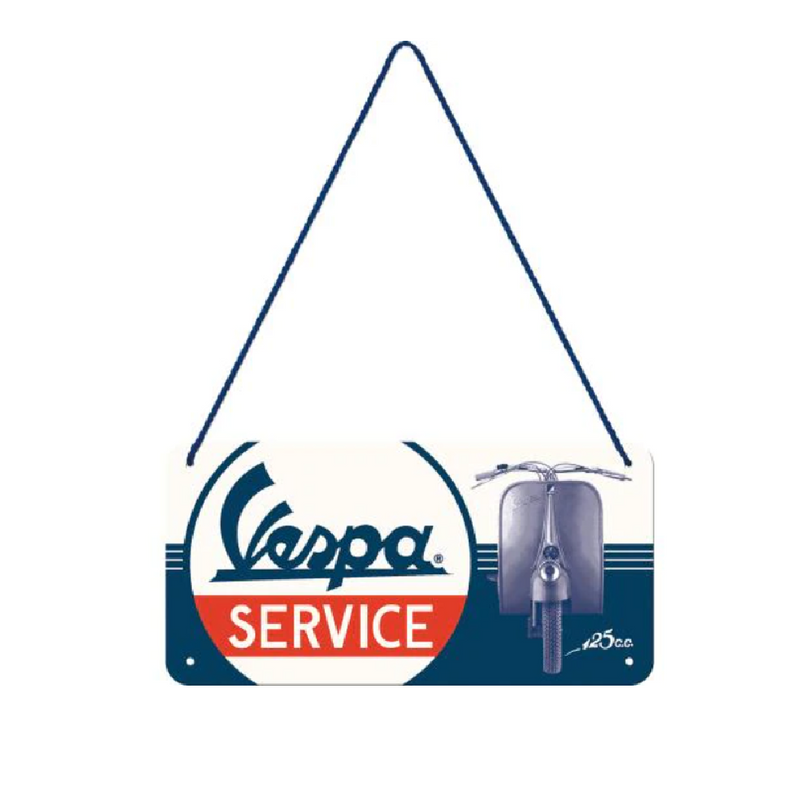 Piaggio Vespa 'Service' Metal Hanging Sign