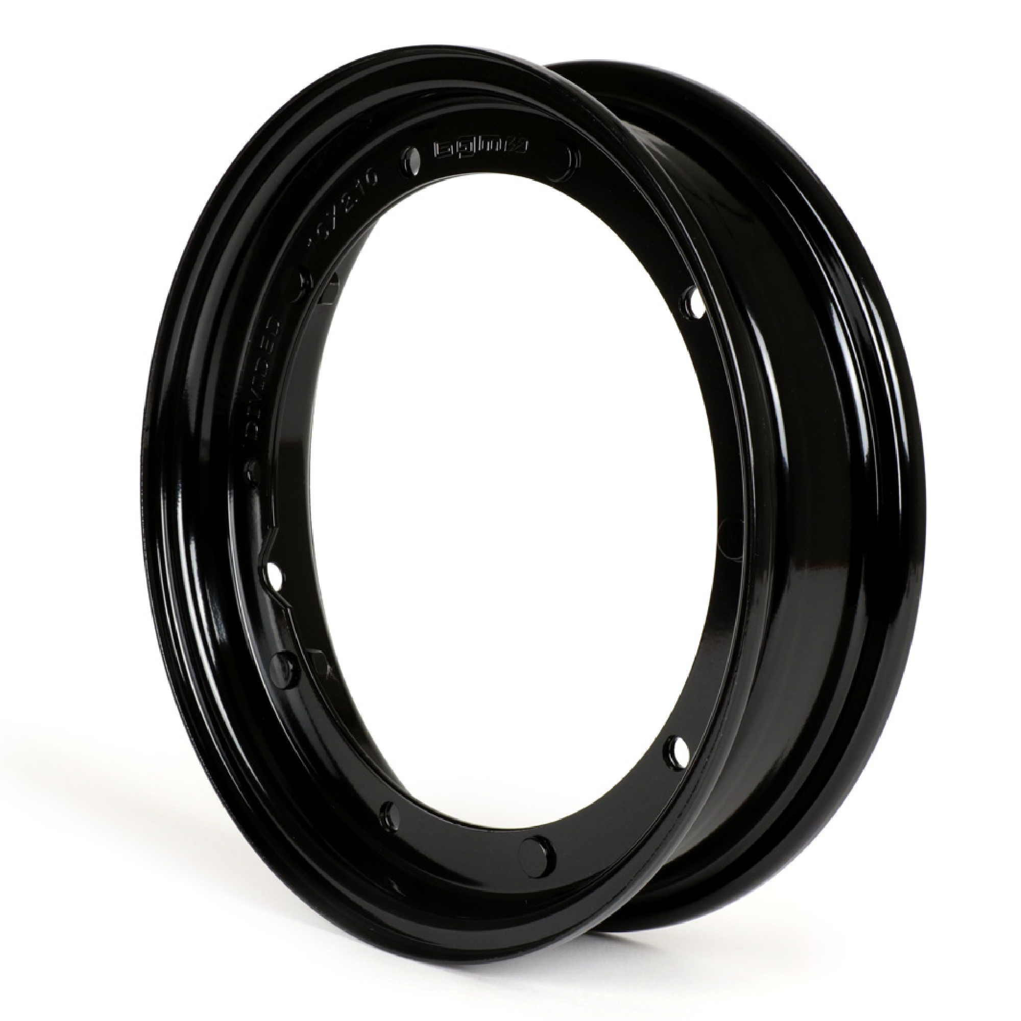 BGM Original Vespa Split Rim Gloss Black (2.10x10) PX, T5, LML, RALLY,