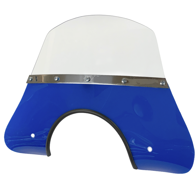 Cuppini Vespa Fly screen PX, T5, Rally, GTR, TS Blue