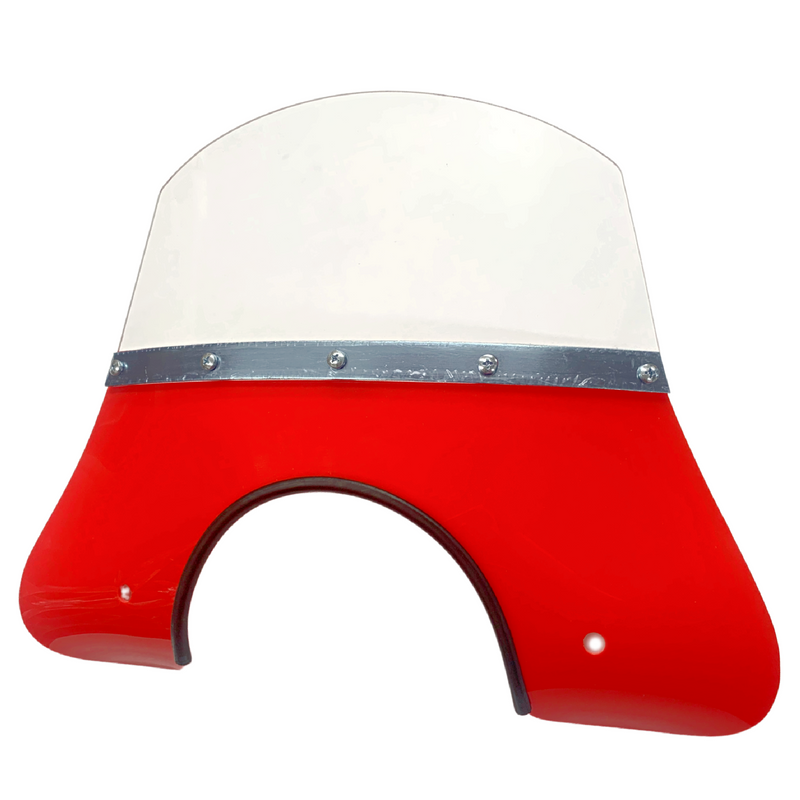 Cuppini Vespa Fly screen PX, T5, Rally, GTR, TS - Red