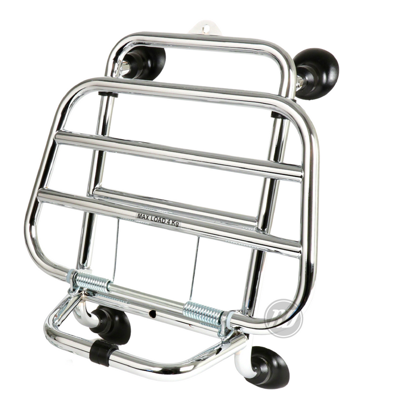 Piaggio Vespa GTS/GTV Front Folding Rack Chrome HPE Version