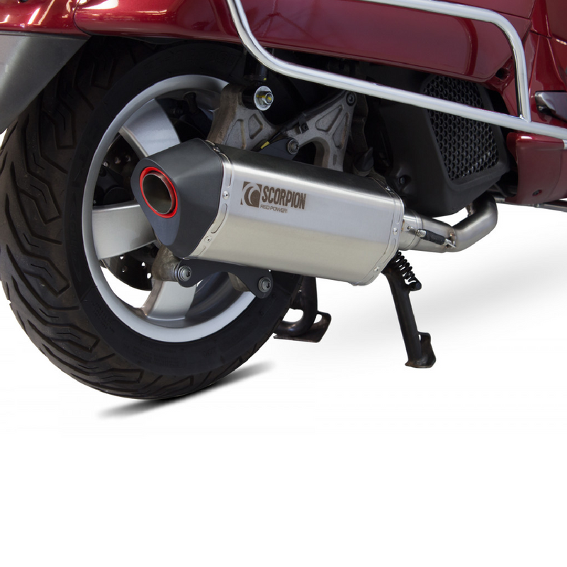 Scorpion Vespa GTS 125 iGET (2017-2019) EURO 4 Brushed Stainless Exhaust