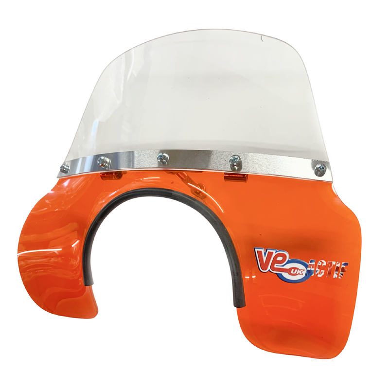 VE ACTIF Vespa Mod Flyscreen PX, T5, LML - Transparent Orange